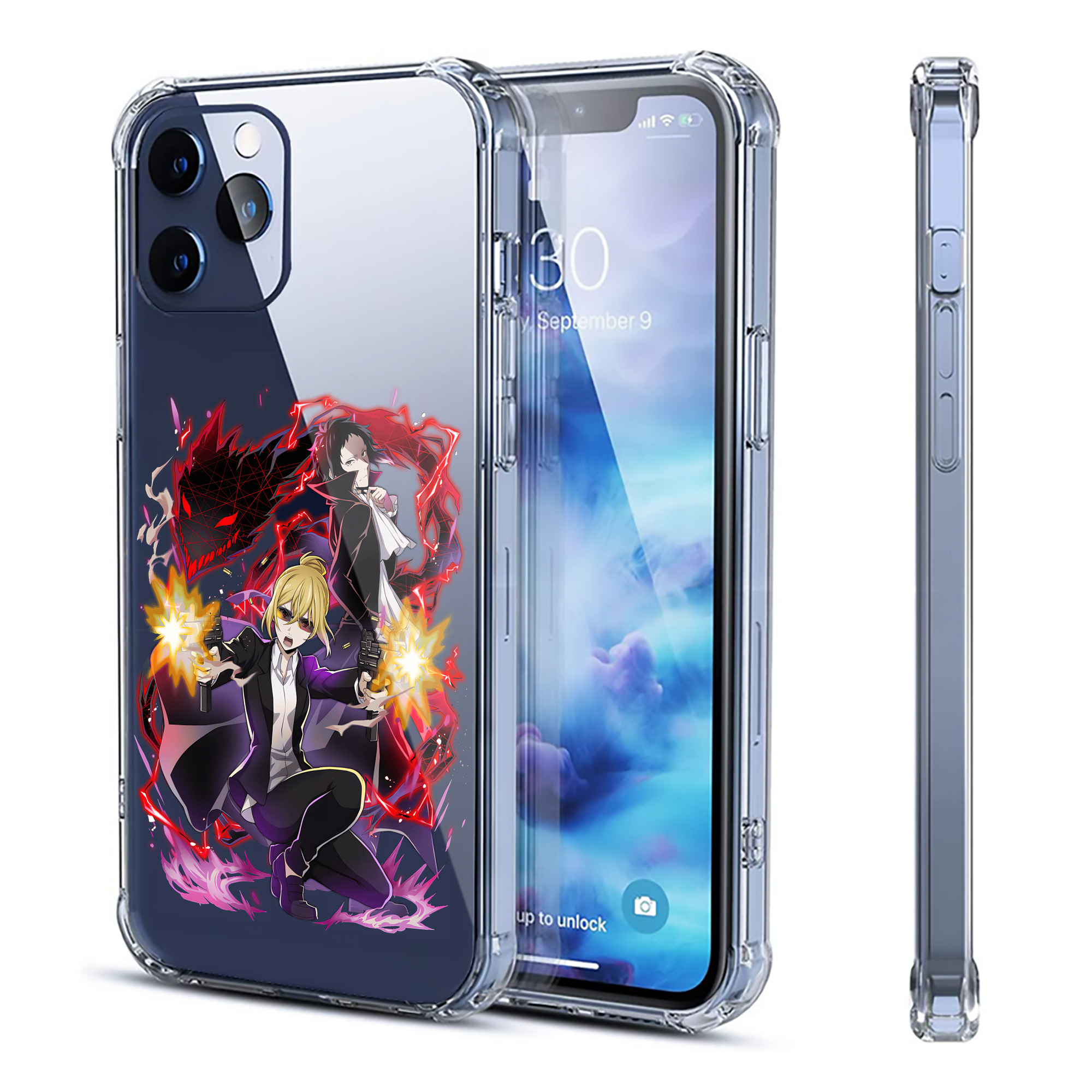 （画像用） 文豪ストレイドッグス Bungo Stray Dogs 【iPhone 12シリーズ対応】透明スマホケース（クリアソフトケース）